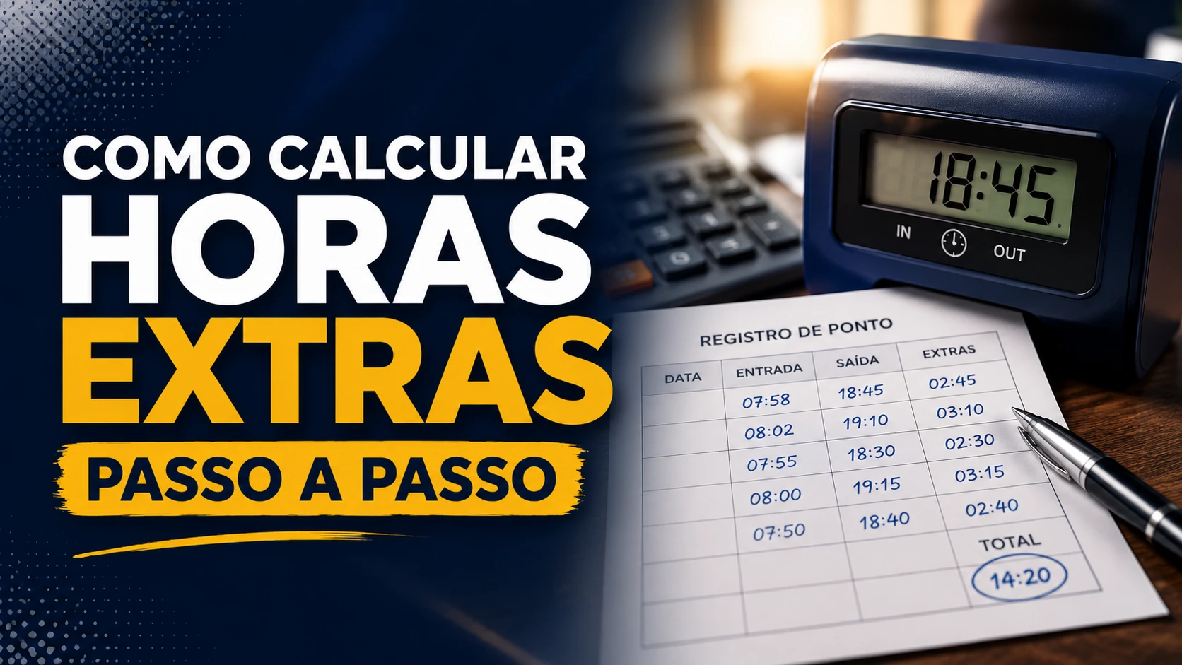 Capa do artigo Como calcular horas extras passo a passo