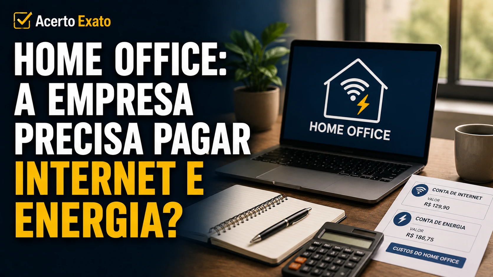 Capa do artigo Home office: a empresa precisa pagar internet e energia?