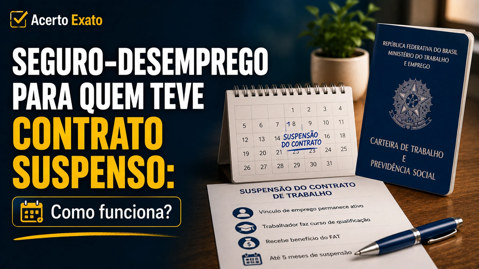 Capa do artigo Seguro-desemprego para quem teve contrato suspenso: como funciona?